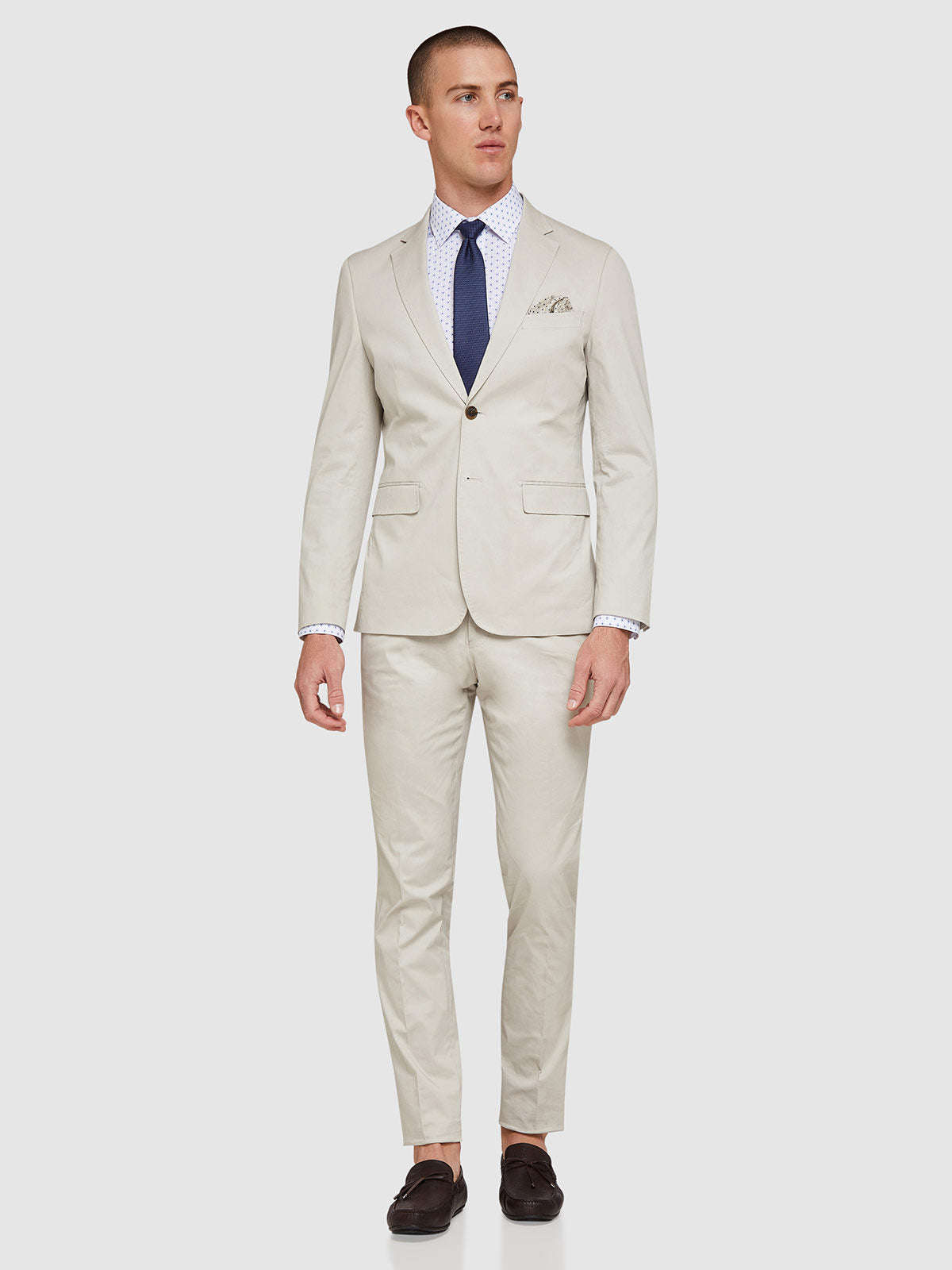 BYRON COTTON STRETCH SUIT TROUSERS