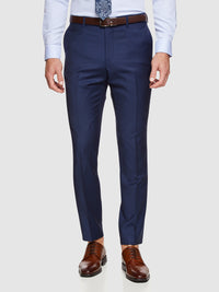 HOPKINS WOOL SUIT TROUSERS NAVY