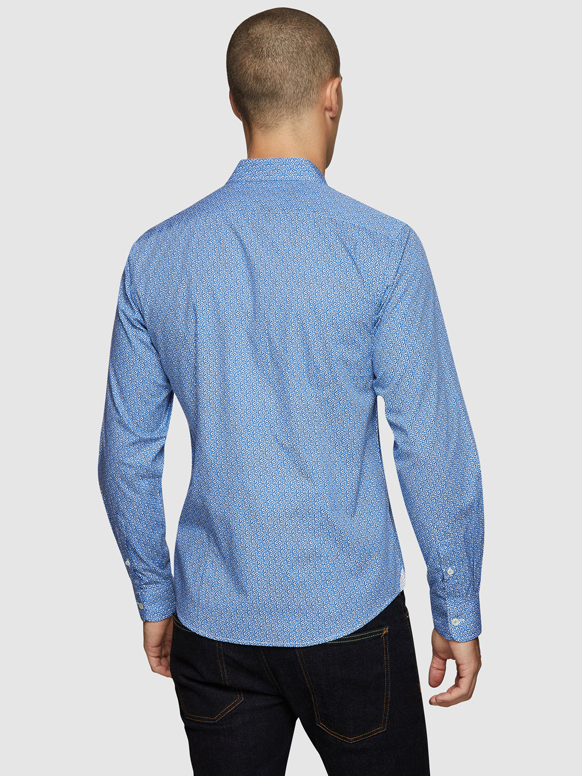 KENTON PRINTED SHIRT BLUE