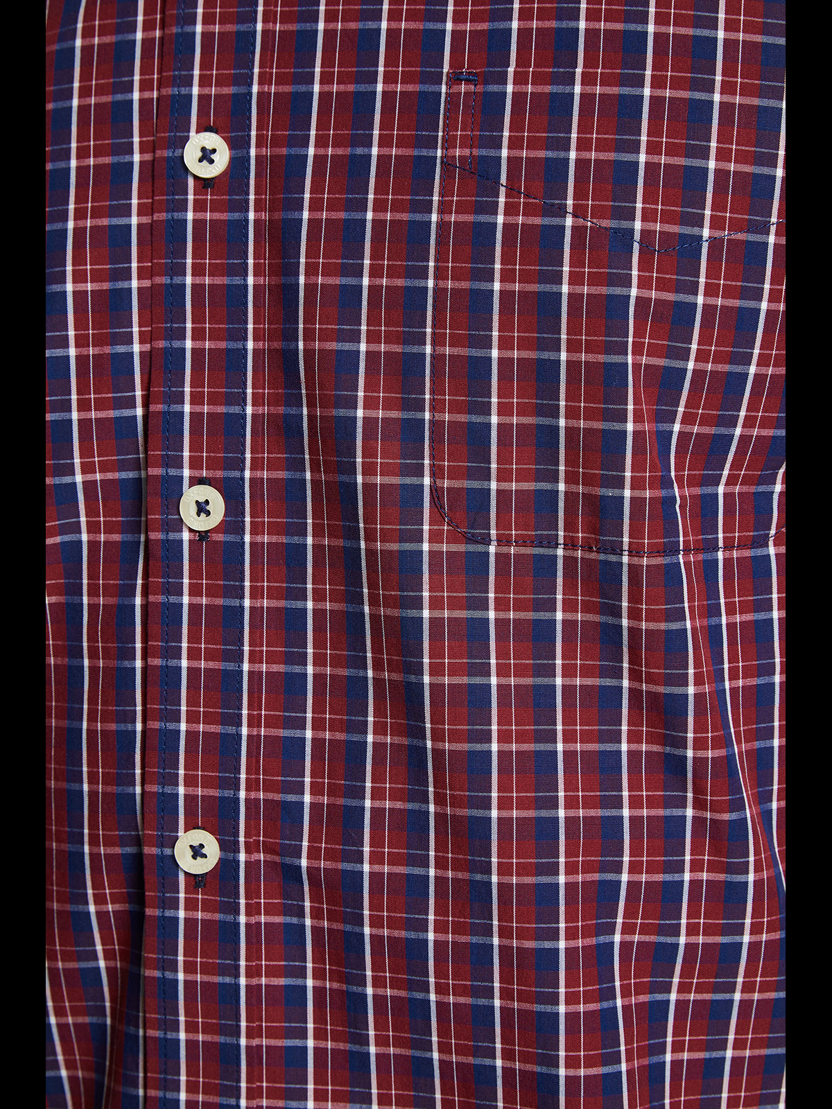 STRATTON REGULAR FIT CHECKED SHIRT RED