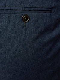 BYRON WOOL STRETCH SUIT TROUSERS PETROL BLUE