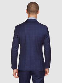 BYRON WOOL STRETCH CHECKED JACKET