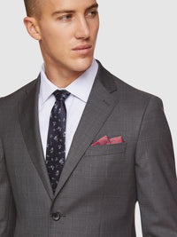 BYRON WOOL STRETCH CHECKED JACKET