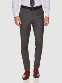 BYRON WOOL STRETCH CHECK TROUSERS