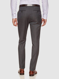 BYRON WOOL STRETCH CHECK TROUSERS