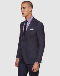 AUDEN WOOL CHECKED SUIT JACKET