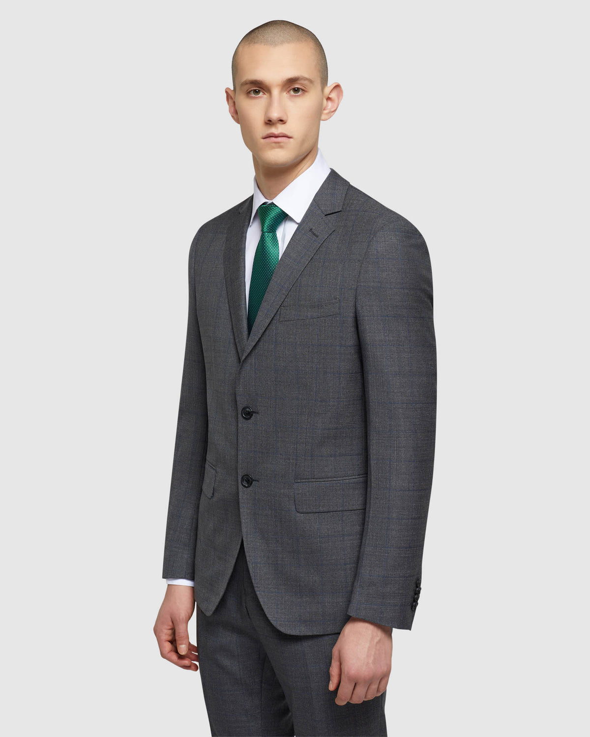 AUDEN WOOL CHECKED SUIT JACKET