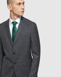 AUDEN WOOL CHECKED SUIT JACKET