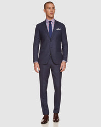 AUDEN WOOL CHECKED SUIT TROUSERS