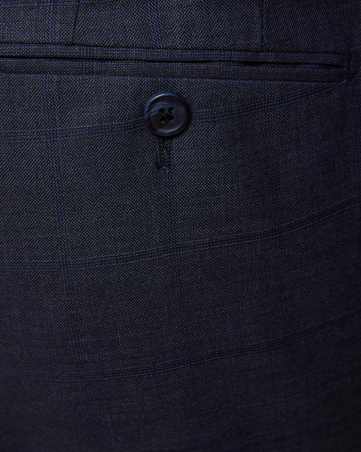 AUDEN WOOL CHECKED SUIT TROUSERS