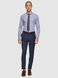 BECKTON CHECKED SHIRT BLUE