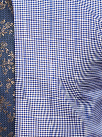 BECKTON CHECKED SHIRT BLUE