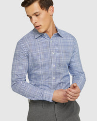 ISLINGTON REGULAR FIT CHECKED SHIRT NAVY