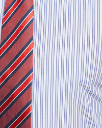 BECKTON STRIPED SHIRT NAVY/WHITE