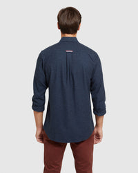 UXBRIDGE MELANGE TWILL REGULAR SHIRT MENS SHIRTS