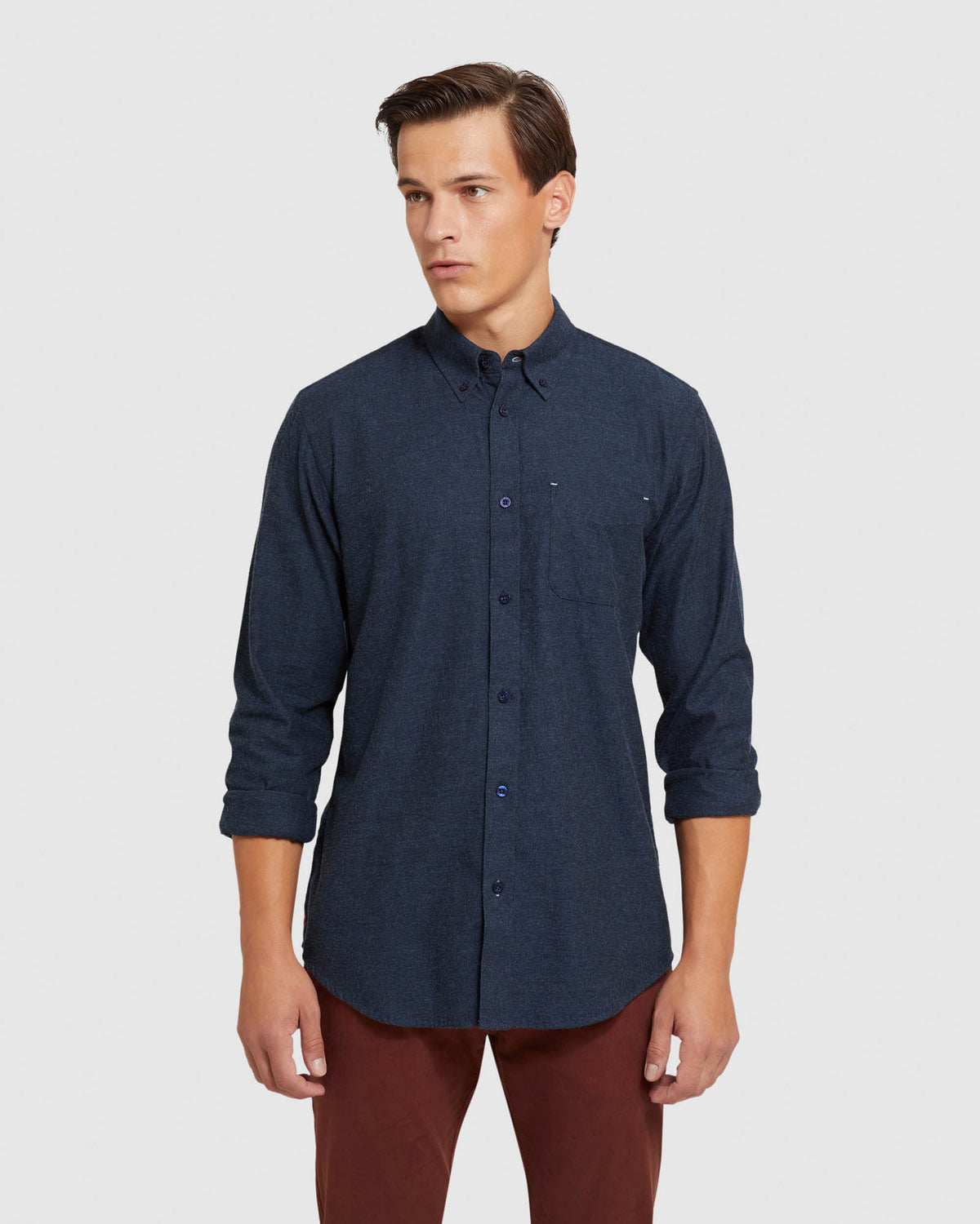 UXBRIDGE MELANGE TWILL REGULAR SHIRT MENS SHIRTS