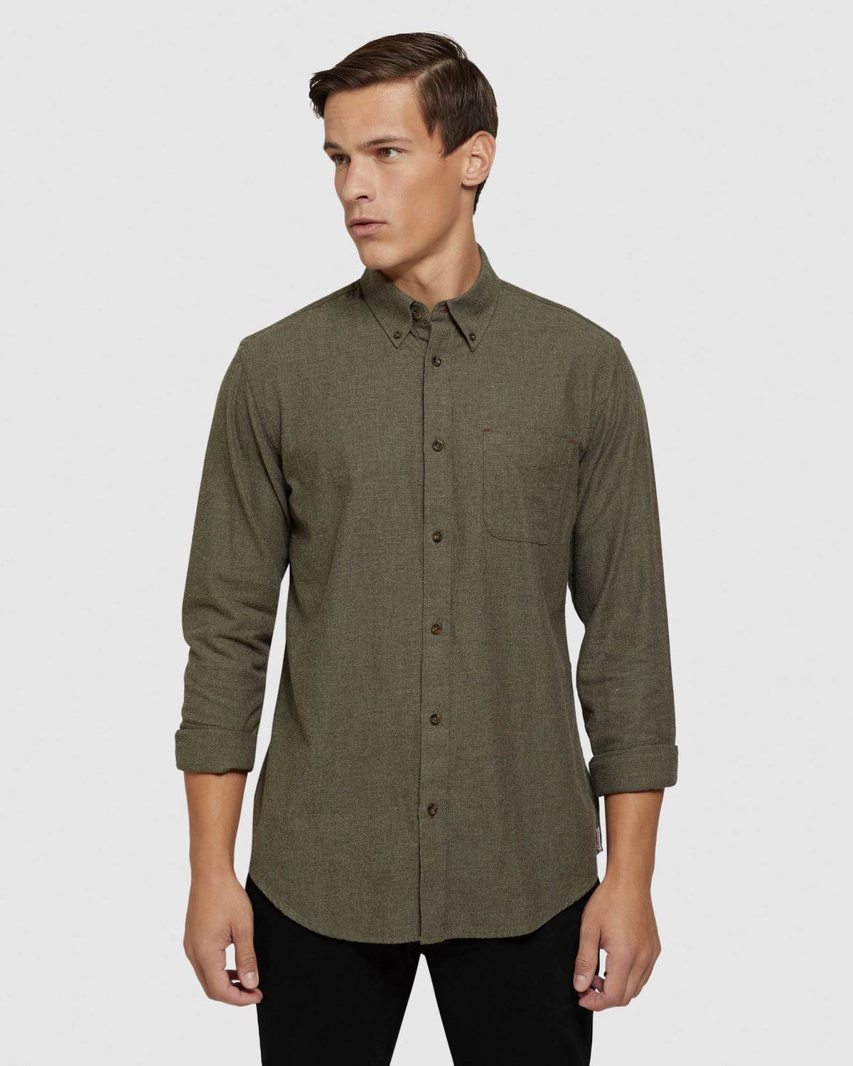 UXBRIDGE MELANGE TWILL REGULAR SHIRT MENS SHIRTS