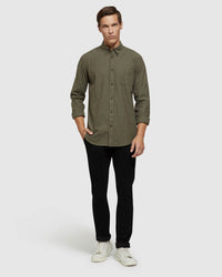 UXBRIDGE MELANGE TWILL REGULAR SHIRT MENS SHIRTS