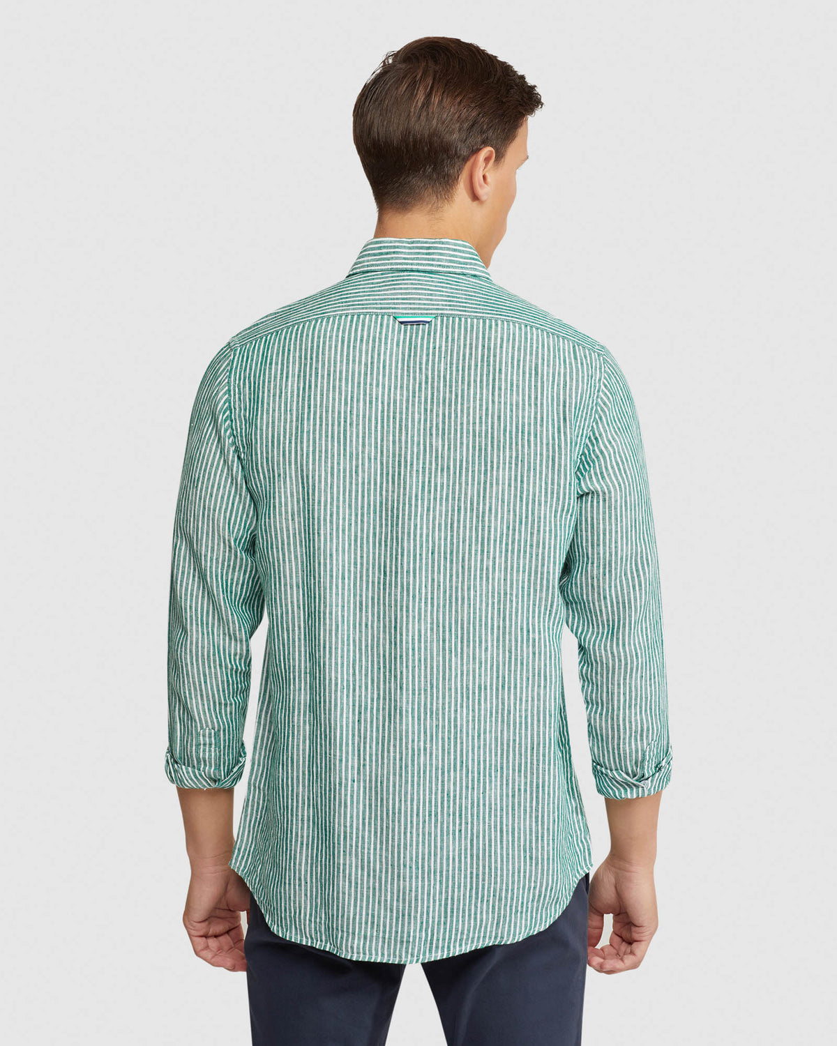 HOLLOWAY PURE LINEN STRIPED SHIRT MENS SHIRTS