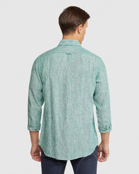 HOLLOWAY PURE LINEN STRIPED SHIRT MENS SHIRTS