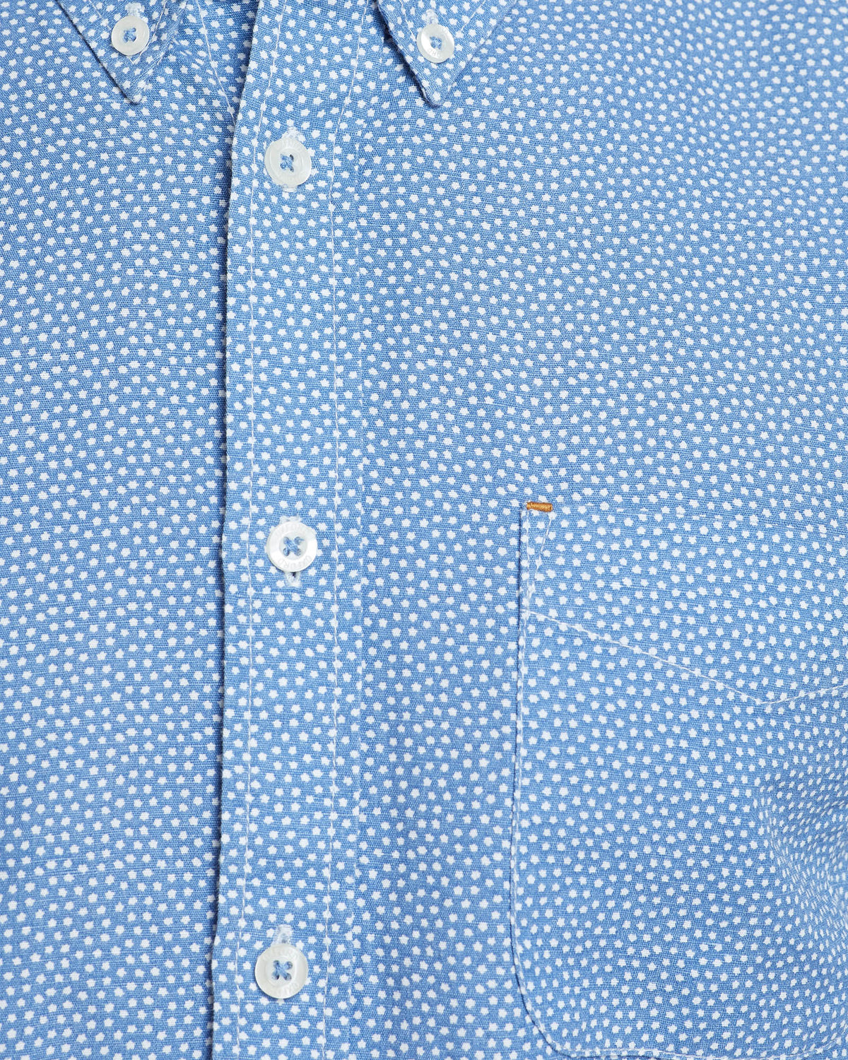 UXBRIDGE LINEN CTTN STAR PRT SHIRT BLUE