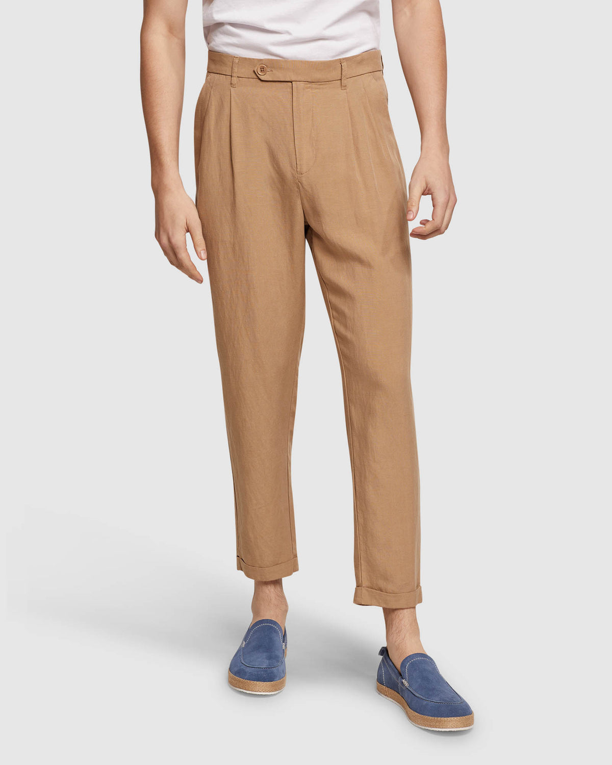 GARRAD TENCEL LINEN CASUAL TROUSERS MENS TROUSERS