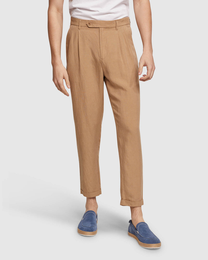 GARRAD TENCEL LINEN CASUAL TROUSERS MENS TROUSERS