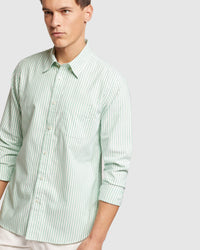 PORTLAND REGULAR FIT STRIPED SHIRT MENS SHIRTS