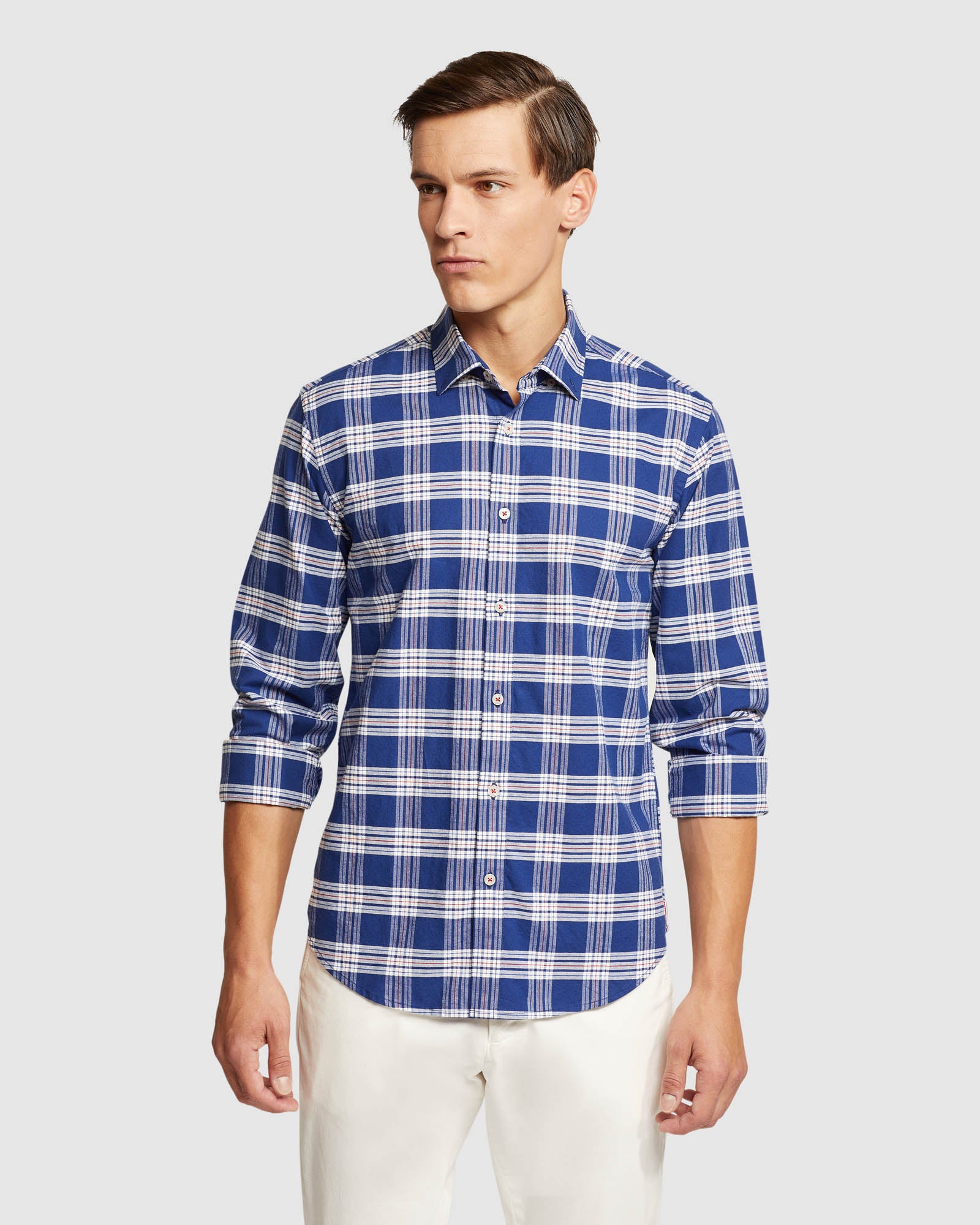 blue white checkered dress shirt Stratton Check – Slim Fit, 100% Cotton, Classic Pattern – Oxford Shop Style:A wedding maxi dress Flannel shirt Four fabulous New Year’s Featuring a President Button