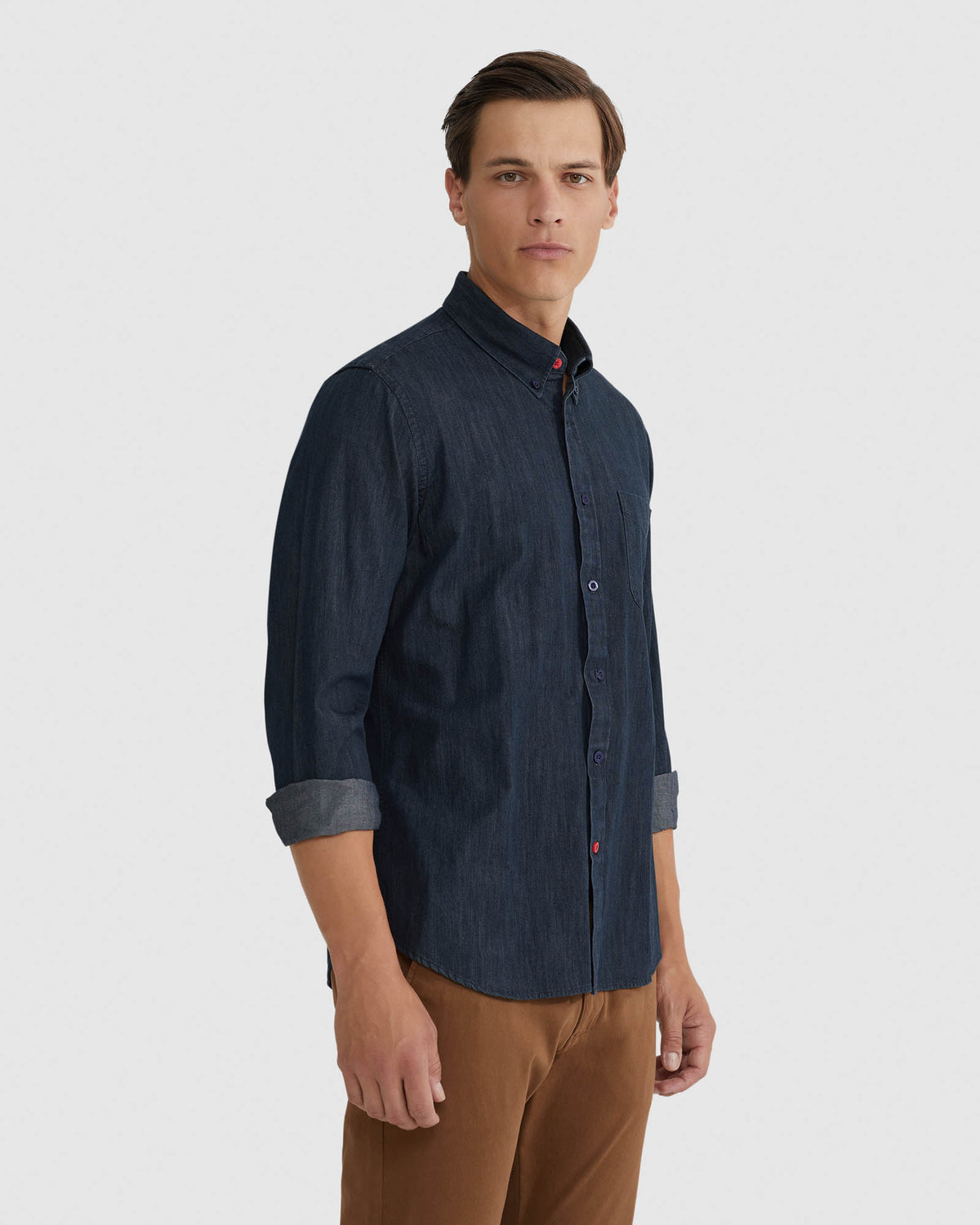 PORTLAND INDIGO DENIM SHIRT MENS SHIRTS