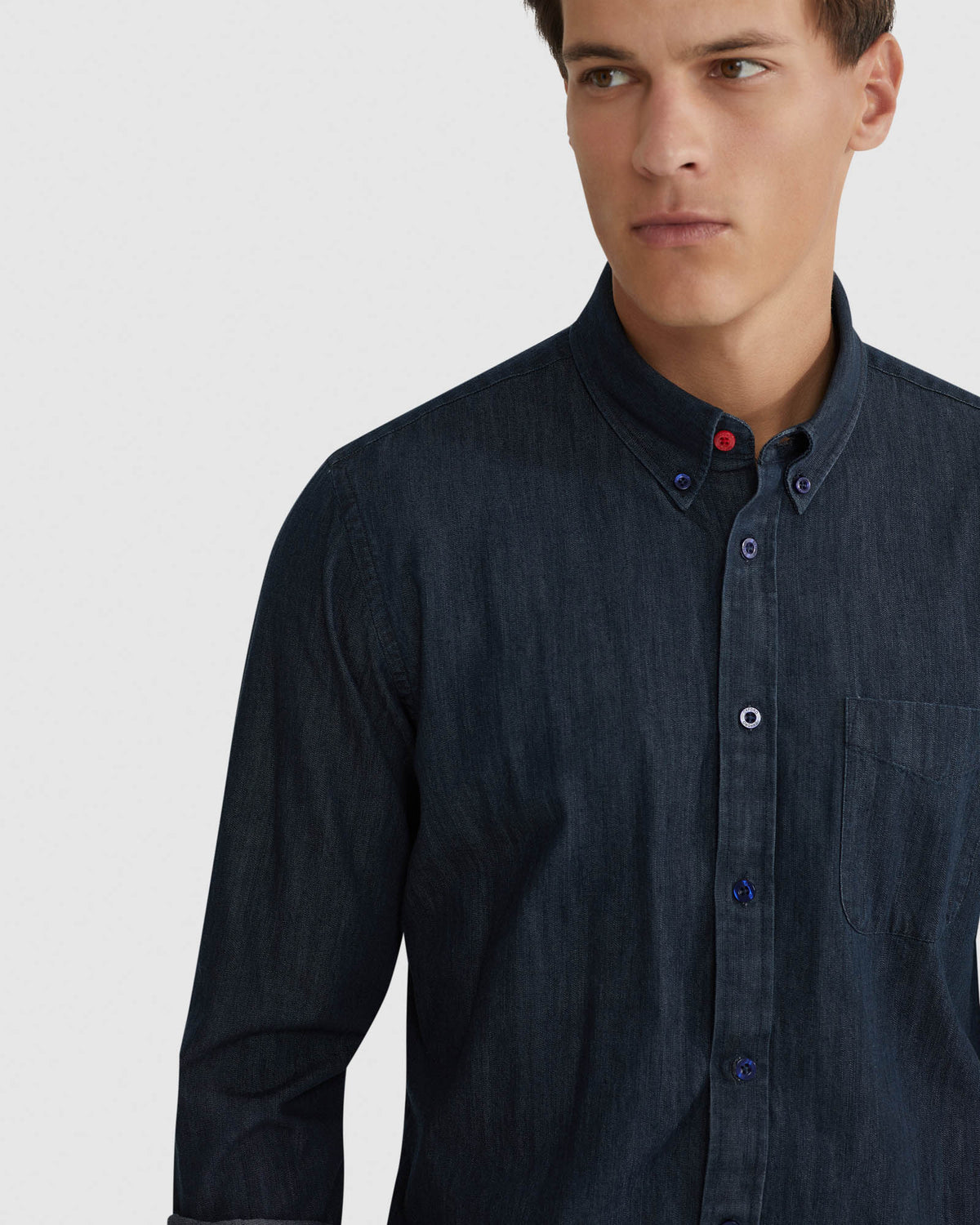 PORTLAND INDIGO DENIM SHIRT MENS SHIRTS