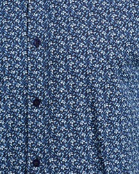 KENTON FLORAL PRINTED SHIRT NAVY