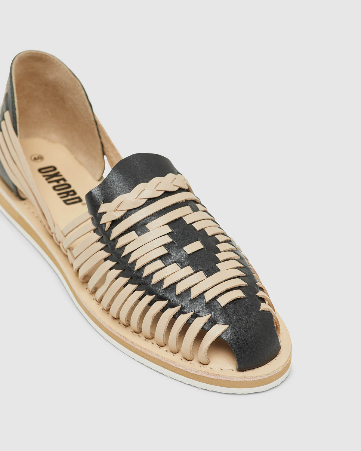CHARLOTTE LEATHER PLAITED SLIP ONS WOMENS SHOES