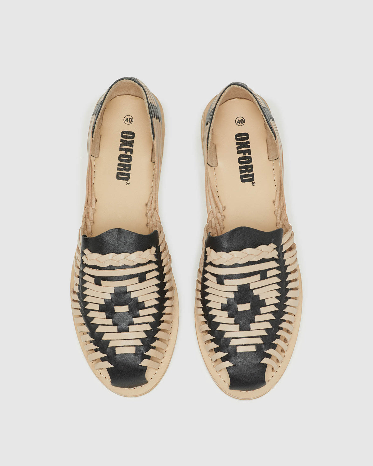 CHARLOTTE LEATHER PLAITED SLIP ONS WOMENS SHOES