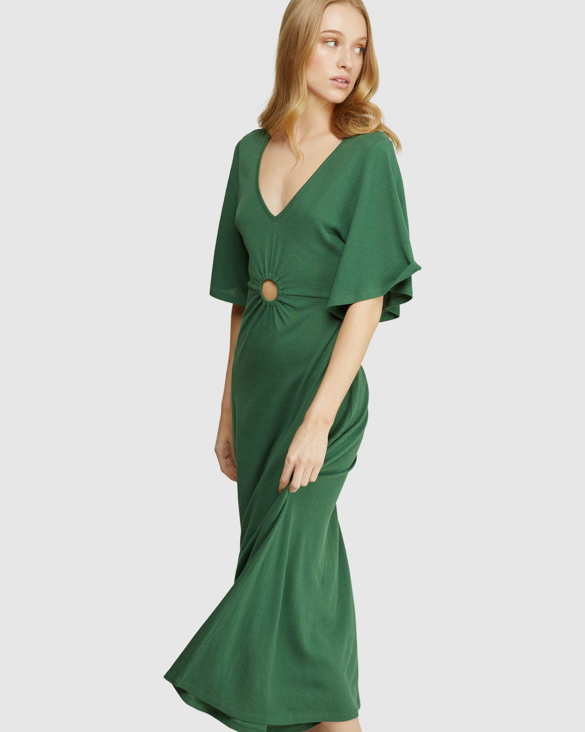 FLORENCE KEYHOLE KNIT MAXI DRESS WOMENS DRESSES