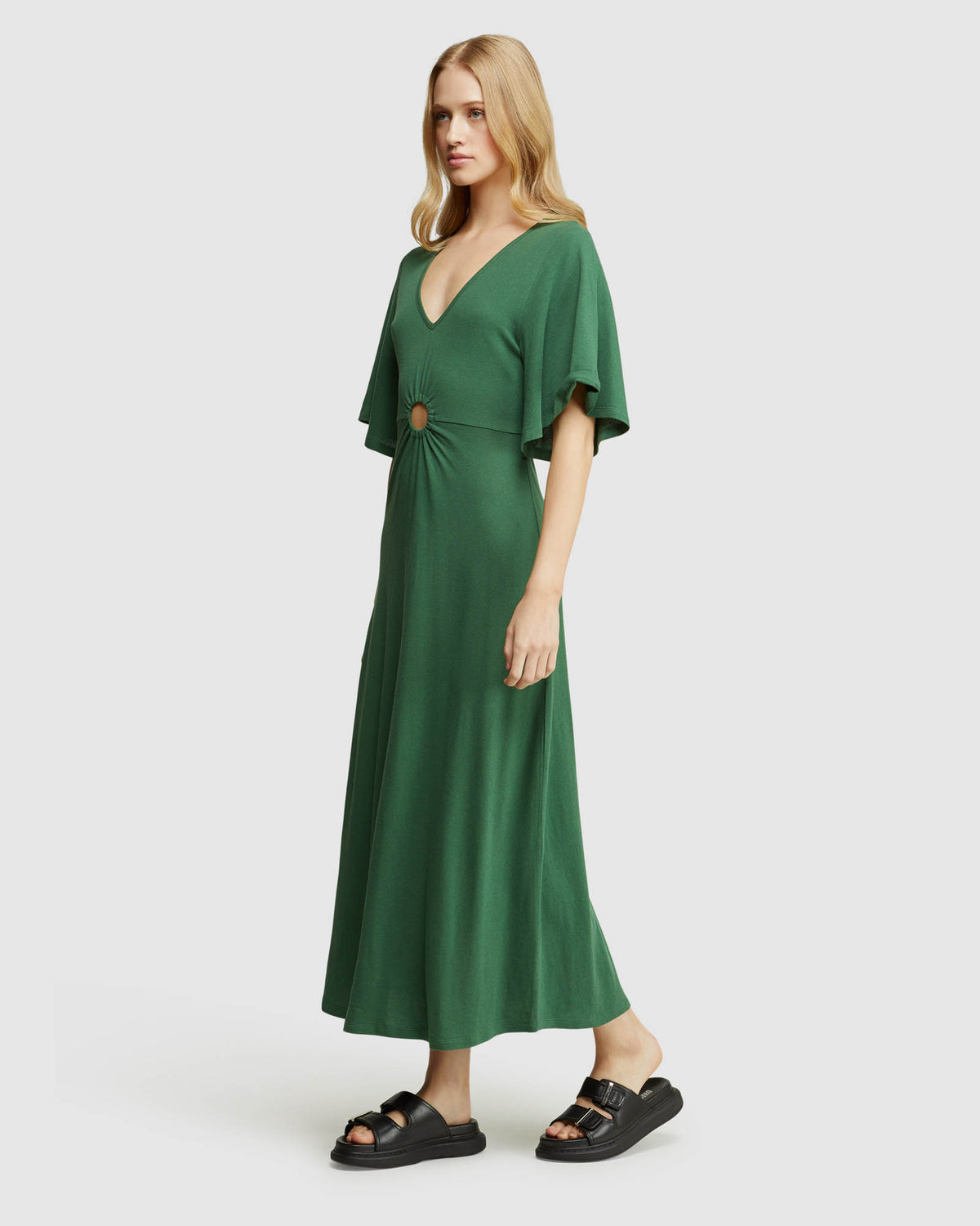 FLORENCE KEYHOLE KNIT MAXI DRESS WOMENS DRESSES