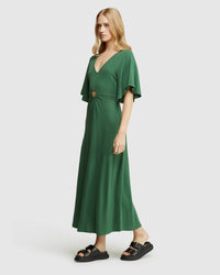 FLORENCE KEYHOLE KNIT MAXI DRESS WOMENS DRESSES