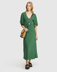 FLORENCE KEYHOLE KNIT MAXI DRESS WOMENS DRESSES