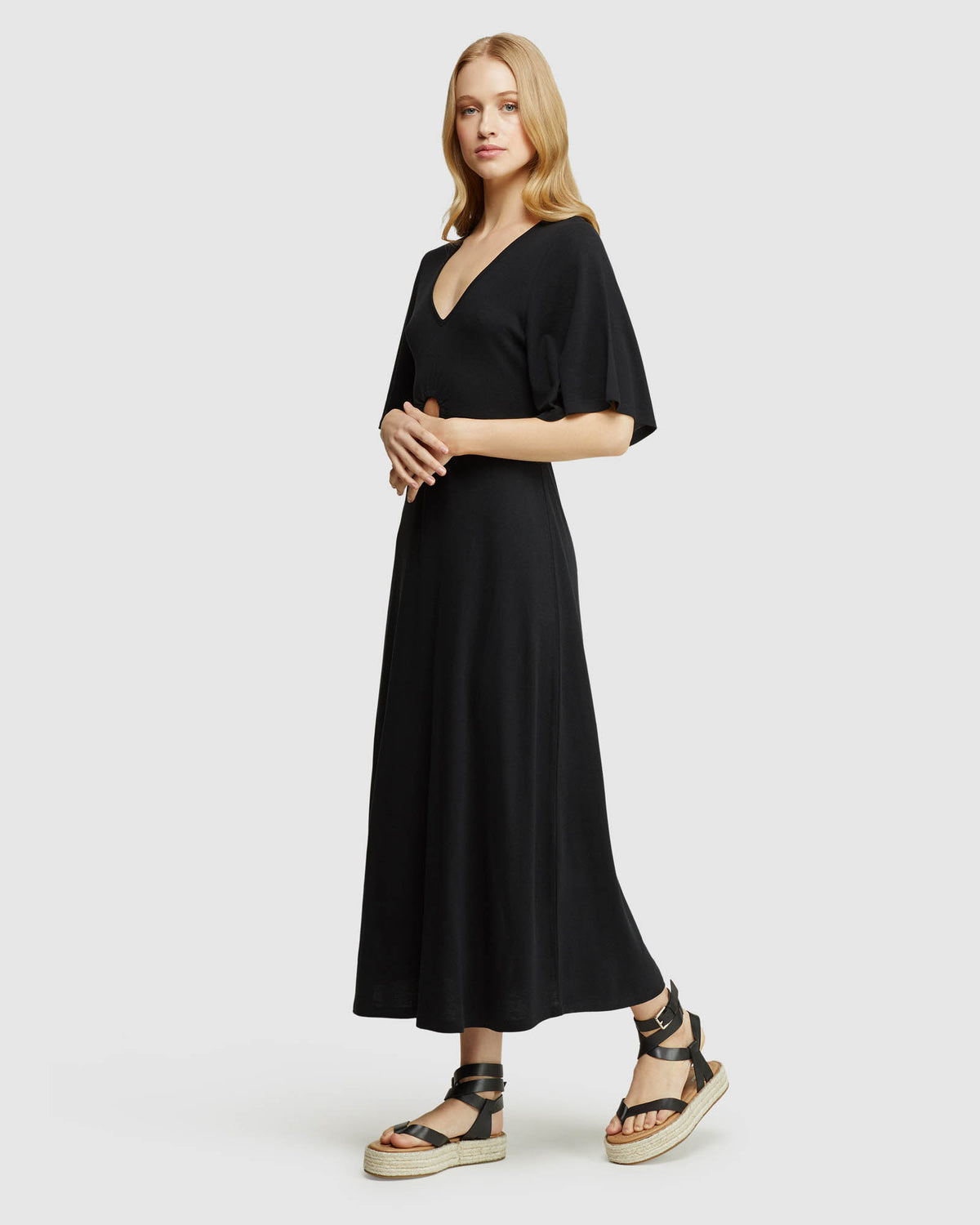 FLORENCE KEYHOLE KNIT MAXI DRESS WOMENS DRESSES