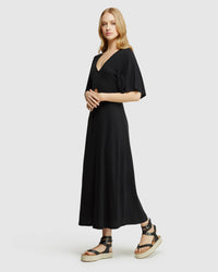 FLORENCE KEYHOLE KNIT MAXI DRESS WOMENS DRESSES