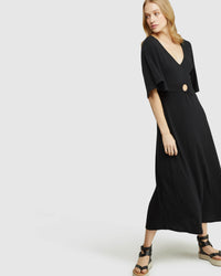 FLORENCE KEYHOLE KNIT MAXI DRESS WOMENS DRESSES