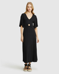 FLORENCE KEYHOLE KNIT MAXI DRESS WOMENS DRESSES