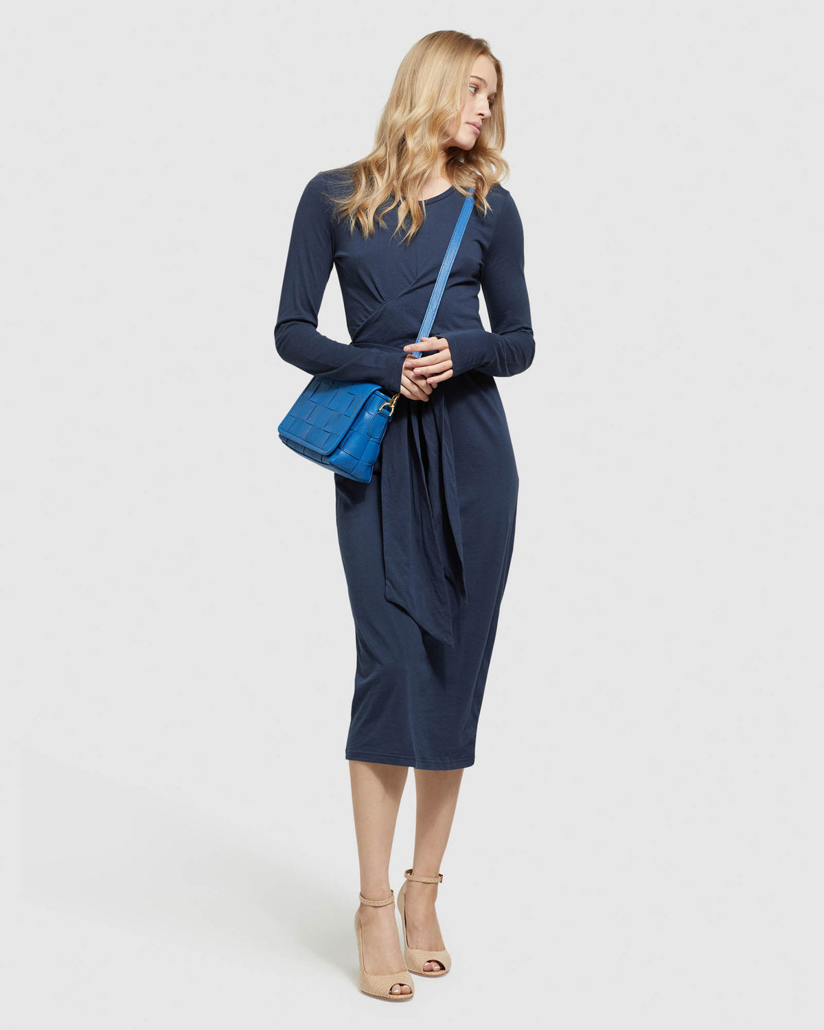 Tess Front Tie Jersey Dress Oxford Shop Tess Front Tie Jersey Dress Oxford Shop