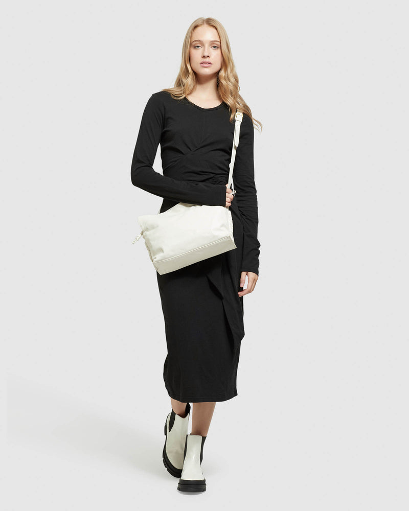 TESS FRONT TIE JERSEY DRESS WOMENS DRESSES