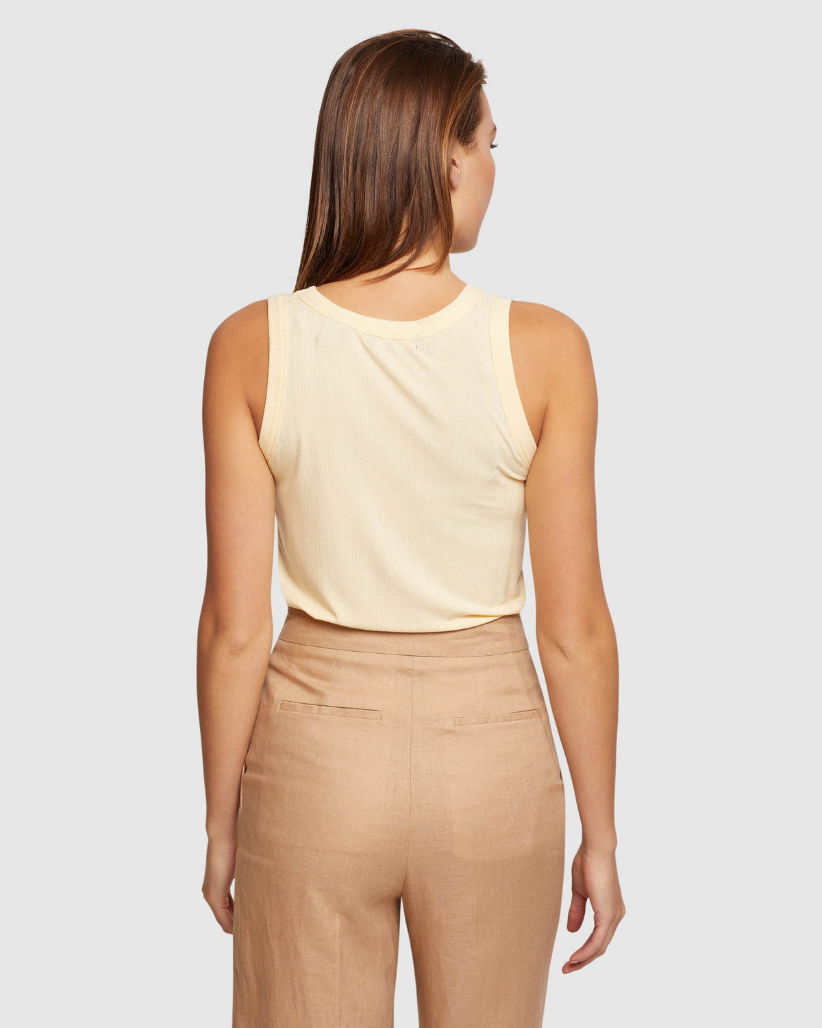 LAUREN RIB TANK WOMENS TOPS