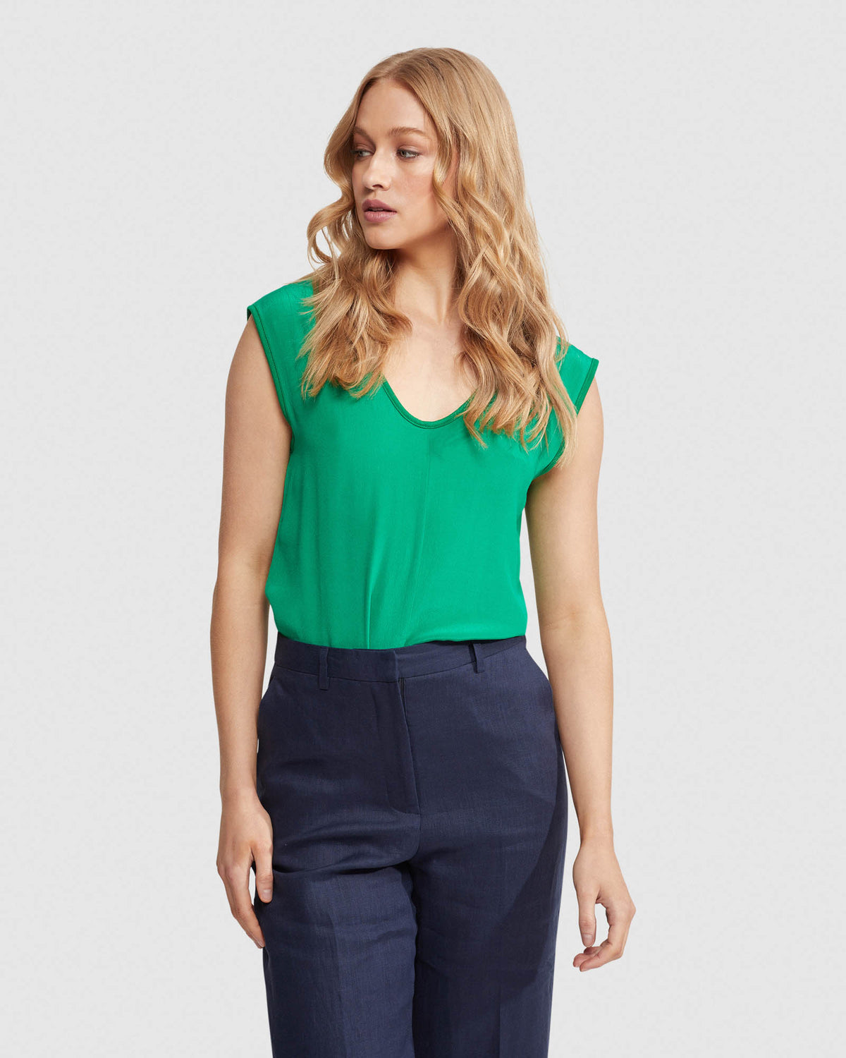 BIANCA SILKY FRONT T-SHIRT WOMENS TOPS
