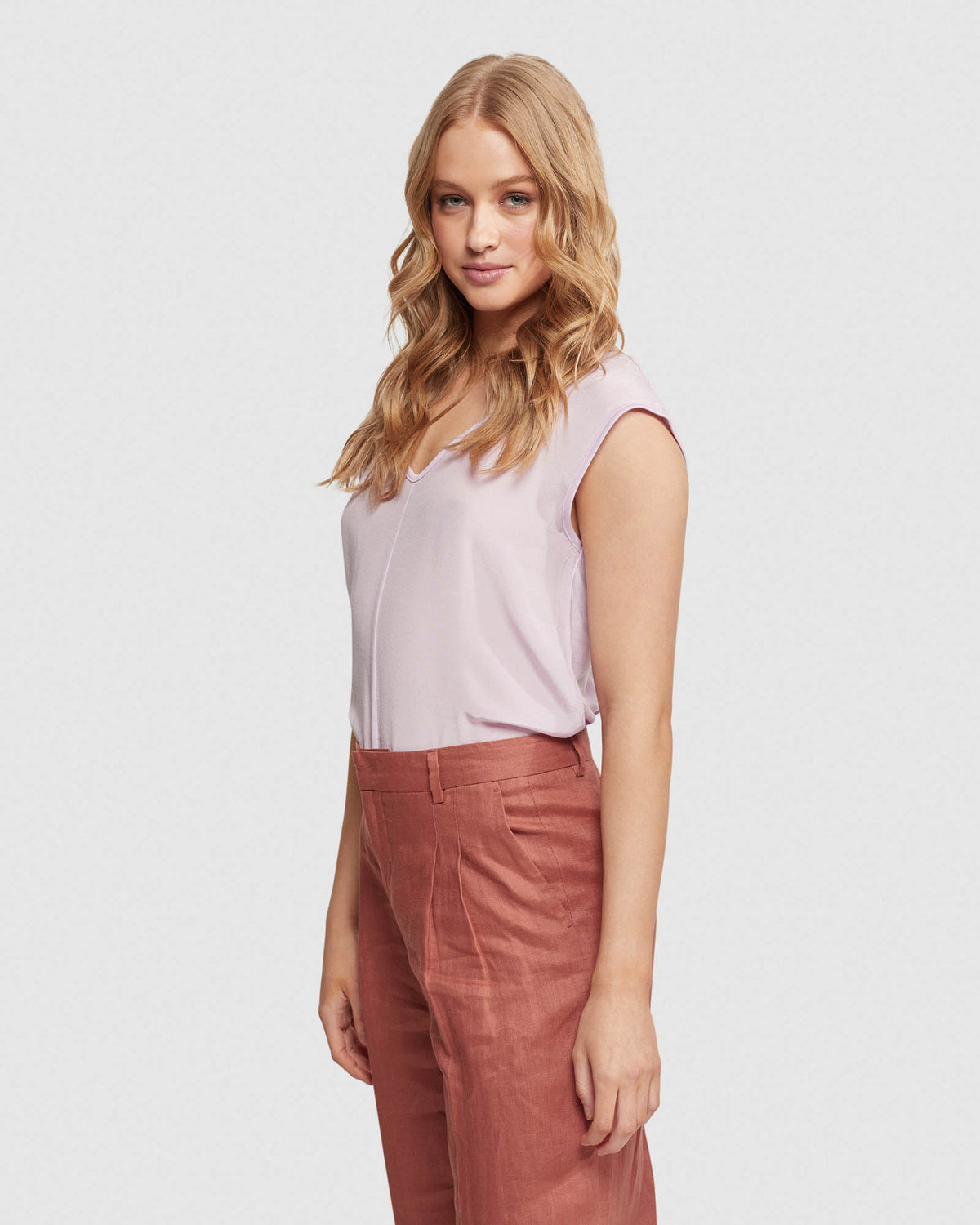 BIANCA SILKY FRONT T-SHIRT WOMENS TOPS
