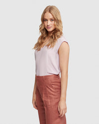 BIANCA SILKY FRONT T-SHIRT WOMENS TOPS