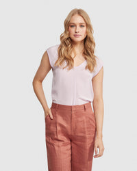 BIANCA SILKY FRONT T-SHIRT WOMENS TOPS
