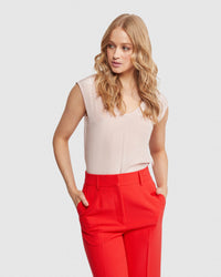 BIANCA SILKY FRONT T-SHIRT WOMENS TOPS